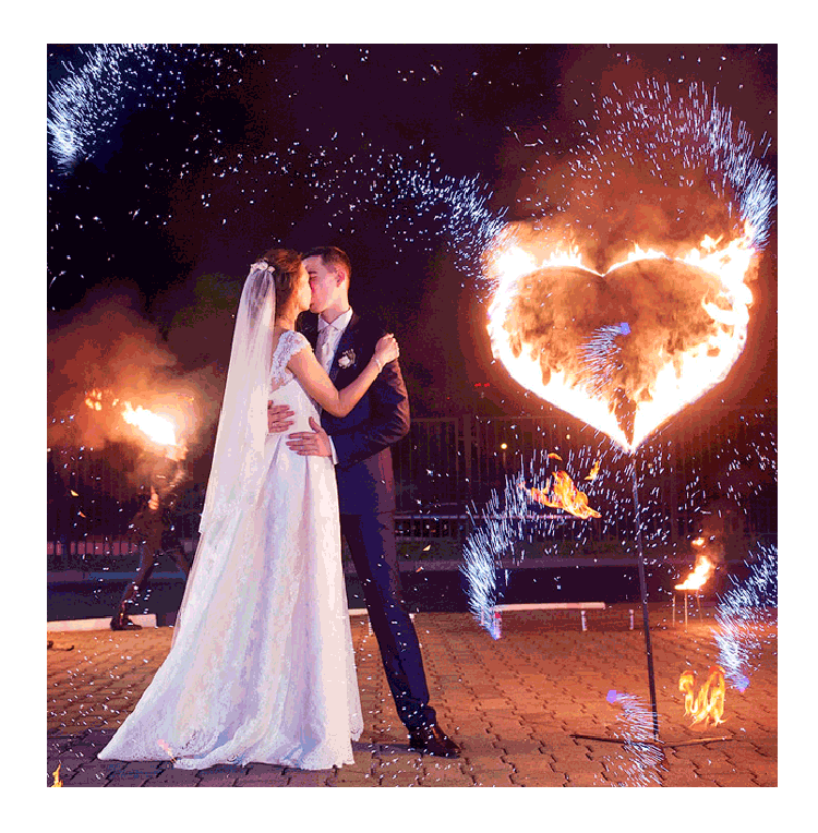 Организация пиротехнического шоу на свадьбу  Копейск | kopejsk.salutsklad.ru
