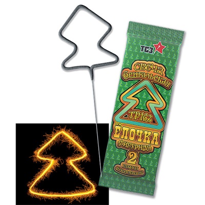 Елочка Бенгальские огни фигурные купить в Копейске | kopejsk.salutsklad.ru